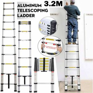 DAYPLUS Retractable Climb 11 Steps Compact Save Space Extends to 3.2M / 10.5 ft Ladder DAYPLUS Retractable Climb 11 Steps Compact Save Space Extends to 3.2M / 10.5 ft Ladder