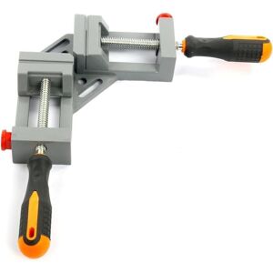 BEIJIYI Right Angle Clamp, 90 Degree Angle Vise, Aluminum Alloy Welding Clamp with 2 Adjustable Handles, Woodworking Vise, Hand Tools - Black BEIJIYI Right Angle Clamp, 90 Degree Angle Vise, Aluminum Alloy Welding Clamp with 2 Adjustable Handles, Woodworking Vise, Hand Tools - Black