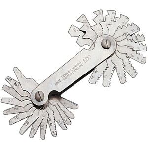 MOORE & WRIGHT Moore&wright - 804 Whitworth/Metric Screw Pitch Gauge MOORE & WRIGHT Moore&wright - 804 Whitworth/Metric Screw Pitch Gauge
