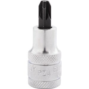 Kennedy - No.4 x 55mm Pozi Screwdriver Socket Bit 1/2' Square Drive Kennedy - No.4 x 55mm Pozi Screwdriver Socket Bit 1/2' Square Drive