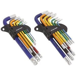 Sealey AK7193 AK7190 18pc Hex/TRX-Star Colour Coded Key Set Sealey AK7193 AK7190 18pc Hex/TRX-Star Colour Coded Key Set