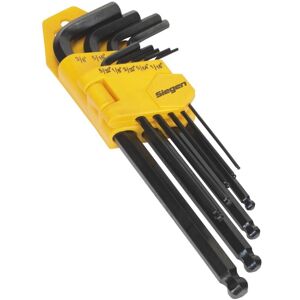 Sealey - S01098 Siegen Imperial Long Ball-End Hex Key Set 9pc Sealey - S01098 Siegen Imperial Long Ball-End Hex Key Set 9pc