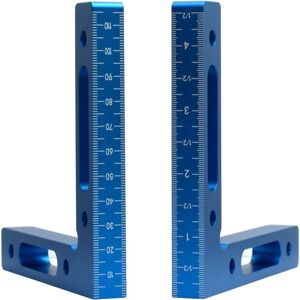 WOIYIC Set of 2 90-degree aluminum alloy positioning brackets, 12 x 12 cm clamping square, right angle clamps, 90° L-type angle clamp for clamping boxes WOIYIC Set of 2 90-degree aluminum alloy positioning brackets, 12 x 12 cm clamping square, right angle clamps, 90° L-type angle clamp for clamping boxes