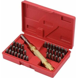 SNQ Set of letter punches, 38 pieces of number and letter punches with perforation holes, 8 mm automatic punches for markings in metal, wood, leather, SNQ Set of letter punches, 38 pieces of number and letter punches with perforation holes, 8 mm automatic punches for markings in metal, wood, leather,