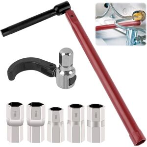 COOCHEER Sink Faucet Nut Wrench Set, 8-12mm Special Tool (with Gloves), Sink Faucet Wrench, Faucet Installation Tool, Suitable for Pipe Installation COOCHEER Sink Faucet Nut Wrench Set, 8-12mm Special Tool (with Gloves), Sink Faucet Wrench, Faucet Installation Tool, Suitable for Pipe Installation