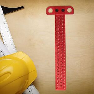 LINGHHANG (Size: T-260) Square T-Type Ruler Aluminum Alloy Scriber Woodworking Marking Measuring Tool LINGHHANG (Size: T-260) Square T-Type Ruler Aluminum Alloy Scriber Woodworking Marking Measuring Tool