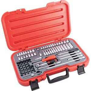 Kennedy - Socket Set 1/4' Square Drive 4-14mm Bi-hexagon Metric/Inch/Ba (82 Piece) Kennedy - Socket Set 1/4' Square Drive 4-14mm Bi-hexagon Metric/Inch/Ba (82 Piece)