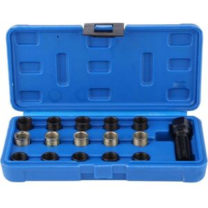 WOIYIC Spark Plug Thread Repair Tool Kit 16Pcs 14mm x 1.25 M16 Tap with Case Portablespark Plug helicoil kit Spark Plug-Thread-Repair-rethreading kit de WOIYIC Spark Plug Thread Repair Tool Kit 16Pcs 14mm x 1.25 M16 Tap with Case Portablespark Plug helicoil kit Spark Plug-Thread-Repair-rethreading kit de