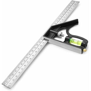 Alwaysh - Square Measuring Tools,Combination Square 300mm,Stainless Steel Combination Angle Ruler with Zinc Alloy Right Angle Adjustable Ruler Alwaysh - Square Measuring Tools,Combination Square 300mm,Stainless Steel Combination Angle Ruler with Zinc Alloy Right Angle Adjustable Ruler