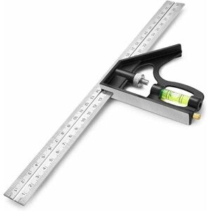 Alwaysh - Square Scribing Rulers Measuring Tools,300mm Combination Square,Stainless Steel Combination Angle Ruler with Zinc Alloy Right Angle Alwaysh - Square Scribing Rulers Measuring Tools,300mm Combination Square,Stainless Steel Combination Angle Ruler with Zinc Alloy Right Angle