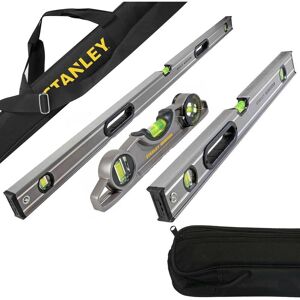 Stanley - 1200mm 600mm 250mm Fatmax Box Beam Levels with Fatmax 1800mm Level Bag Stanley - 1200mm 600mm 250mm Fatmax Box Beam Levels with Fatmax 1800mm Level Bag