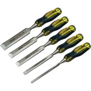 Stanley - FatMax Bevel Edge Wood Chisel Set With Thru Tang 5 Piece STA216269 Stanley - FatMax Bevel Edge Wood Chisel Set With Thru Tang 5 Piece STA216269