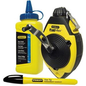 Stanley - STA047681 FatMax Chalk Line Set 30m Blue Chalk & Marker Pen STA547681 Stanley - STA047681 FatMax Chalk Line Set 30m Blue Chalk & Marker Pen STA547681