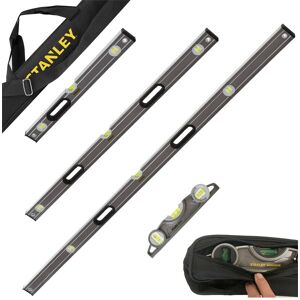 Stanley - Fatmax Pro Box Beam Pro Spirit Level Set 4pc - 250 600 1200 1800mm + Bag Stanley - Fatmax Pro Box Beam Pro Spirit Level Set 4pc - 250 600 1200 1800mm + Bag