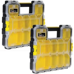 Stanley - FatMax Pro Shallow Organiser Stackable System 1-97-519 Twin Pack x 2 Stanley - FatMax Pro Shallow Organiser Stackable System 1-97-519 Twin Pack x 2