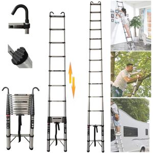DAYPLUS Telescopic Ladder 5M Multi-Purpose Non-slip Folding Ladder with Detachable Hooks DAYPLUS Telescopic Ladder 5M Multi-Purpose Non-slip Folding Ladder with Detachable Hooks