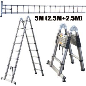 DAYPLUS Telescopic Ladder Retractable Extension Folding Multi Purpose A-Frame Ladders uk DAYPLUS Telescopic Ladder Retractable Extension Folding Multi Purpose A-Frame Ladders uk
