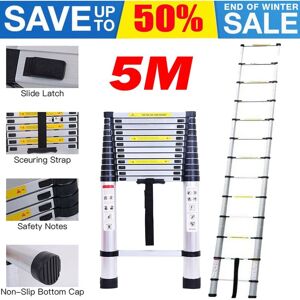 Briefness - Telescoping Step Ladder 5m Multi-Function Ladders Folding Expandable Collapsible Briefness - Telescoping Step Ladder 5m Multi-Function Ladders Folding Expandable Collapsible
