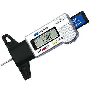 Linghhang - Tire Depth Gauge (Silver), Digital Tread Depth Gauge, Tread Gauge with lcd Display, 0-25mm Linghhang - Tire Depth Gauge (Silver), Digital Tread Depth Gauge, Tread Gauge with lcd Display, 0-25mm