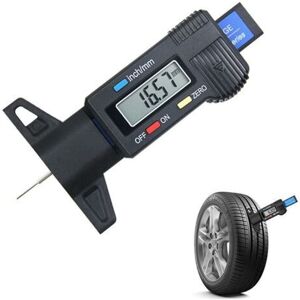 GOTRAYS Tire Depth Gauges, Tire Tread Depth Gauge, Digital Tread Depth Gauge with lcd Display for Cars, Motorcycles, Trucks, Metric/Inch, 0-25.4 mm GOTRAYS Tire Depth Gauges, Tire Tread Depth Gauge, Digital Tread Depth Gauge with lcd Display for Cars, Motorcycles, Trucks, Metric/Inch, 0-25.4 mm