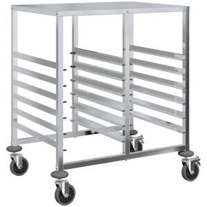 Tray Trolley with 12 GN Containers 75x55x87 cm Stainless Steel vidaXL Tray Trolley with 12 GN Containers 75x55x87 cm Stainless Steel vidaXL