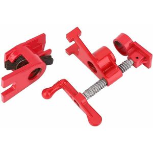 HOOPZI Tube Clamp, Wood Clamp, Quick Coupler, 3/4 'Pipe Clamp, Vertical Hand Crank Woodworking Quick Clamp, Metal Woodworking Workbench Carpenter Tool HOOPZI Tube Clamp, Wood Clamp, Quick Coupler, 3/4 'Pipe Clamp, Vertical Hand Crank Woodworking Quick Clamp, Metal Woodworking Workbench Carpenter Tool