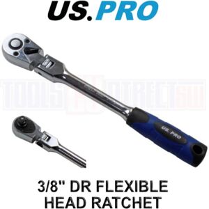 US PRO Tools 5166 3/8 in Flexible Head Ratchet Socket Wrench US PRO Tools 5166 3/8 in Flexible Head Ratchet Socket Wrench