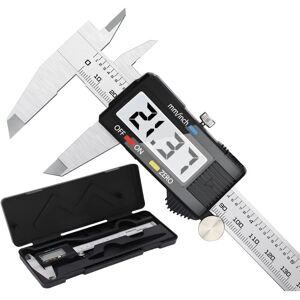 IKODM Vernier Caliper, Digital Vernier Caliper 150mm Stainless Steel Large lcd Display Adjustable Accuracy 0.01mm, mm/inch conversion IKODM Vernier Caliper, Digital Vernier Caliper 150mm Stainless Steel Large lcd Display Adjustable Accuracy 0.01mm, mm/inch conversion