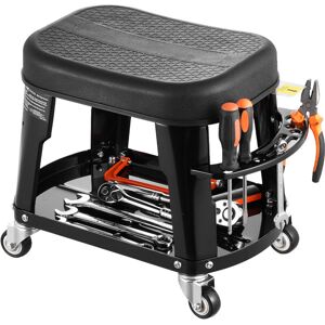 VEVOR Mechanic Stool, 300 lbs Capacity Garage Seat/Work Stool with Wheels, 360° Swivel Rolling Workshop Stool with Tool Tray and Screwdriver Rack, VEVOR Mechanic Stool, 300 lbs Capacity Garage Seat/Work Stool with Wheels, 360° Swivel Rolling Workshop Stool with Tool Tray and Screwdriver Rack,