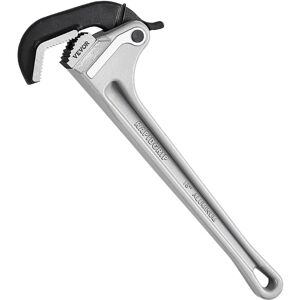 VEVOR Pipe Wrench, 18" Aluminum Straight Pipe Wrench, Automatic Jaw Adjustment, Adjustable Plumbing Wrench, Easy to Carry, Ergonomic Handle, Hangable VEVOR Pipe Wrench, 18" Aluminum Straight Pipe Wrench, Automatic Jaw Adjustment, Adjustable Plumbing Wrench, Easy to Carry, Ergonomic Handle, Hangable