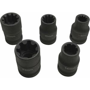 DHKLFA Volkswagen Audi Porsche brake caliper VAG 7 flower 10 flower socket set sleeve special 5 pieces set ZK-056 DHKLFA Volkswagen Audi Porsche brake caliper VAG 7 flower 10 flower socket set sleeve special 5 pieces set ZK-056