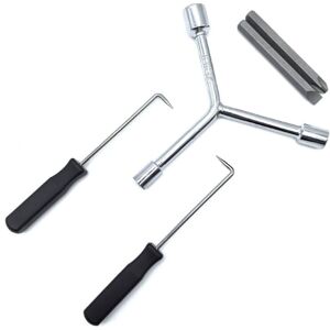 COOCHEER Washing Machine Disassembly Kit, 5 Inner and Outer Tub Spring Extension Tools - Spring Clips - Removal Wrench - Maintenance Tools COOCHEER Washing Machine Disassembly Kit, 5 Inner and Outer Tub Spring Extension Tools - Spring Clips - Removal Wrench - Maintenance Tools