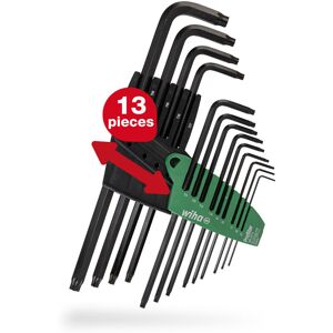 Wiha L-key set with ProStar holder (24852) 13 pcs. Torx Allen key set Torx wrench T5+T6+T7+T8+T9+T10+T15+T20+T25+T27+T30+T40+T50 Wiha L-key set with ProStar holder (24852) 13 pcs. Torx Allen key set Torx wrench T5+T6+T7+T8+T9+T10+T15+T20+T25+T27+T30+T40+T50