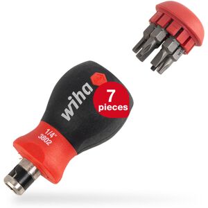 Wiha - Screwdriver with bit magazine Stubby Mixed with 7 double bits (43613) Wiha - Screwdriver with bit magazine Stubby Mixed with 7 double bits (43613)