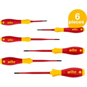 Wiha - screwdriver set SoftFinish slimFix (36558), 6 pcs., screwdriver set vde electrician, insulated 1000v, Torx Wiha - screwdriver set SoftFinish slimFix (36558), 6 pcs., screwdriver set vde electrician, insulated 1000v, Torx