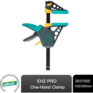 Wolfcraft - ehz pro One-Hand Clamp 100/300 mm - The professional one-hand clamp - clamping and opening with just one hand Wolfcraft - ehz pro One-Hand Clamp 100/300 mm - The professional one-hand clamp - clamping and opening with just one hand