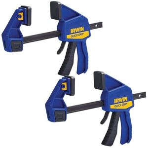 Irwin - x2 Quick Grip Quick Change Medium Duty 600mm 24 Inch Bar Clamp Q/G524QCN Irwin - x2 Quick Grip Quick Change Medium Duty 600mm 24 Inch Bar Clamp Q/G524QCN