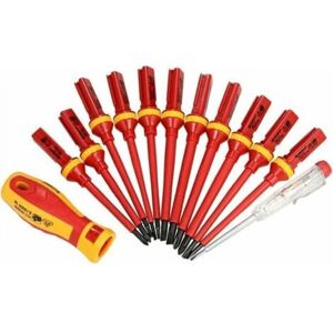 YMYNY Insulated Screwdriver 1000V Magnetic Manual Kit,13pcs Interchangeable Insulated Screwdrivers Set with Electrician Repair Tools Bit Repair Tools YMYNY Insulated Screwdriver 1000V Magnetic Manual Kit,13pcs Interchangeable Insulated Screwdrivers Set with Electrician Repair Tools Bit Repair Tools