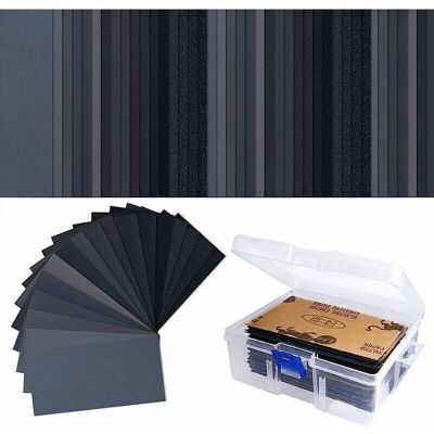 TORMATOR 102 Pieces Wet/Dry Sandpaper, 60 to 3000 Grit Sandpaper, 7.6 x 14 cm, for Automotive, Wood Furniture Finishing, etc. TORMATOR 102 Pieces Wet/Dry Sandpaper, 60 to 3000 Grit Sandpaper, 7.6 x 14 cm, for Automotive, Wood Furniture Finishing, etc.