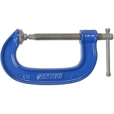 Record T120/4 120 Heavy-Duty G-Clamp 100mm 4in REC1204 - Irwin Record T120/4 120 Heavy-Duty G-Clamp 100mm 4in REC1204 - Irwin