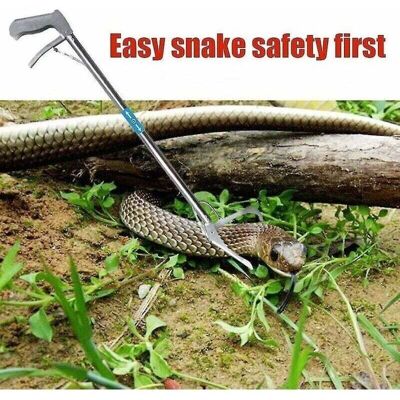 DEBUNS 1m folding snake clips, reptile catcher stick, folding clamp, wide-jawed snake clip, stainless steel snake control tool, DEBUNS 1m folding snake clips, reptile catcher stick, folding clamp, wide-jawed snake clip, stainless steel snake control tool,