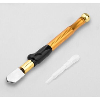 TORMATOR 2-15mm, 180mm, Professional Glass Cutter, Tungsten Carbide Ergonomic Design for Tinted Glasses, Diamond Cutting Mosaic Tiles, Gold TORMATOR 2-15mm, 180mm, Professional Glass Cutter, Tungsten Carbide Ergonomic Design for Tinted Glasses, Diamond Cutting Mosaic Tiles, Gold