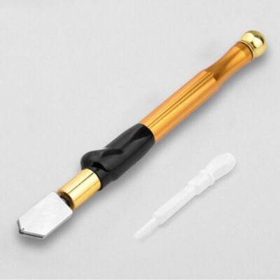 Linghhang - 2-15mm,180mm,Professional Glass Cutter, Tungsten Carbide Ergonomic Design for Tinted Glasses Diamond Cutting Mosaic Tiles, Gold Linghhang - 2-15mm,180mm,Professional Glass Cutter, Tungsten Carbide Ergonomic Design for Tinted Glasses Diamond Cutting Mosaic Tiles, Gold