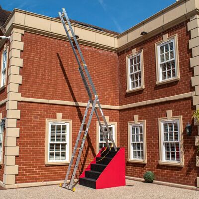 Trade Master Pro - 11-Rung 3 Section Stair Combination Ladder Trade Master Pro - 11-Rung 3 Section Stair Combination Ladder