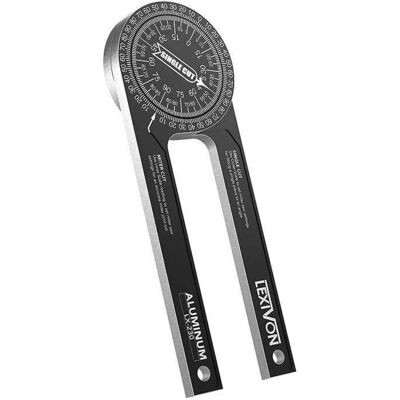 SNQ 360° Aluminum Mitre Gauge Angle Measuring Device Caliper Angle Ruler Goniometer Measuring Tool for Precise Mitre Cuts SNQ 360° Aluminum Mitre Gauge Angle Measuring Device Caliper Angle Ruler Goniometer Measuring Tool for Precise Mitre Cuts