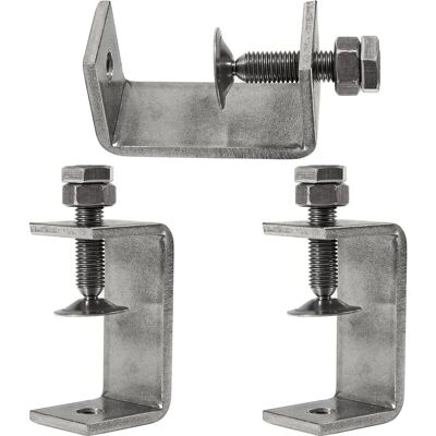 Linghhang - 3Pcs 65mm Heavy Duty 304 Stainless Steel C-Clamps, for Clamps, Pliers and Tensioners, Woodworking Tools, diy & Auto Repair Linghhang - 3Pcs 65mm Heavy Duty 304 Stainless Steel C-Clamps, for Clamps, Pliers and Tensioners, Woodworking Tools, diy & Auto Repair