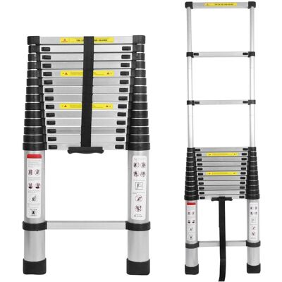BRIEFNESS 4.4 Meters Aluminums Ladders Portable Straight Ladder Household Folding Extension Telescopic Ladders Stepladder BRIEFNESS 4.4 Meters Aluminums Ladders Portable Straight Ladder Household Folding Extension Telescopic Ladders Stepladder