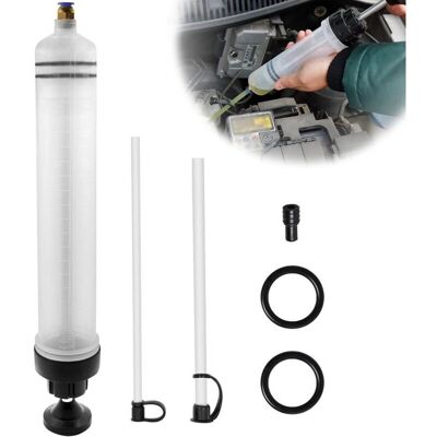 SNQ 5-piece set of 500cc oil syringes, gear oil and brake antifreeze extractor - manual tool pump, syringe-type filling pump SNQ 5-piece set of 500cc oil syringes, gear oil and brake antifreeze extractor - manual tool pump, syringe-type filling pump