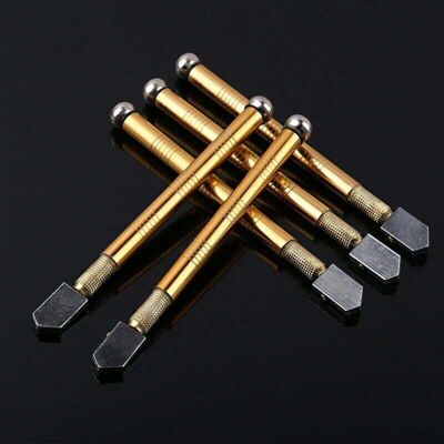 IKODM 5pcs Glass Cutting Tools Set, Professional Glass Cutter with Plastic Handle for Cutting Thick Glass and Tile IKODM 5pcs Glass Cutting Tools Set, Professional Glass Cutter with Plastic Handle for Cutting Thick Glass and Tile