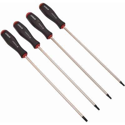 AM-TECH 4pc Long Reach Torx Screwdriver Set - L0528 AM-TECH 4pc Long Reach Torx Screwdriver Set - L0528
